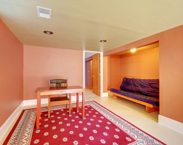 Basement Rug Installation